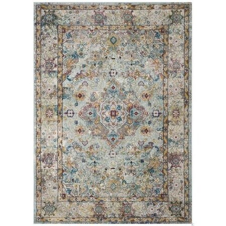 Safavieh Aria Round RugsBeige & Blue 6 ft.-5 in. x 6 ft.-5 in. ARA183E-6R